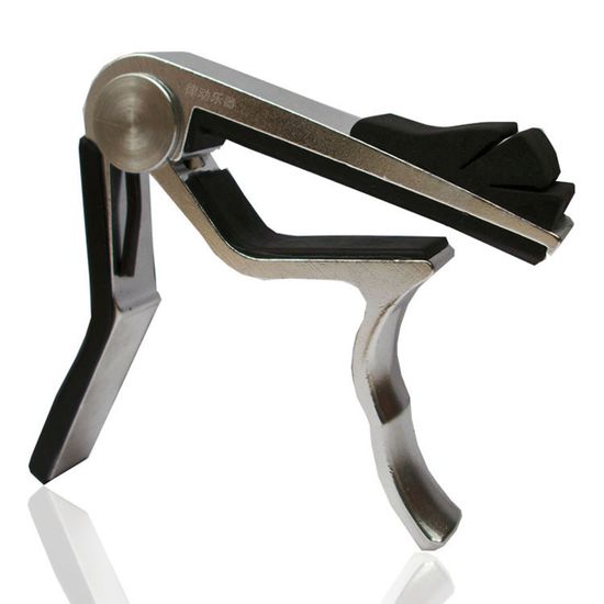 Каподастр для акустической гитары, серебристый, Alice A007D/SL-A1