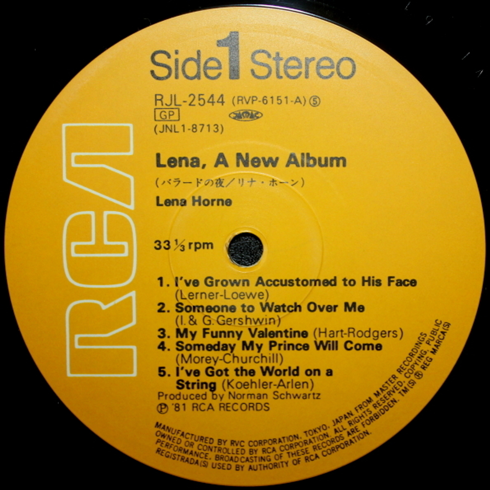 Lena Horne / Lena, A New Album (LP)
