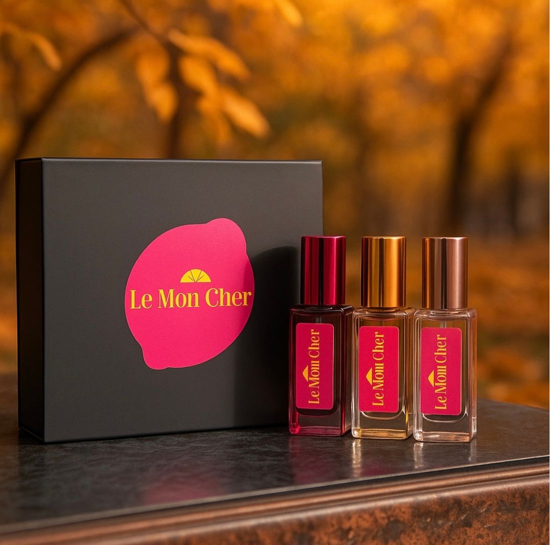 Le Mon Cher набор парфюма №1 для девушек 3 аромата по 5 мл духи PARFUM 15 мл, для женщин