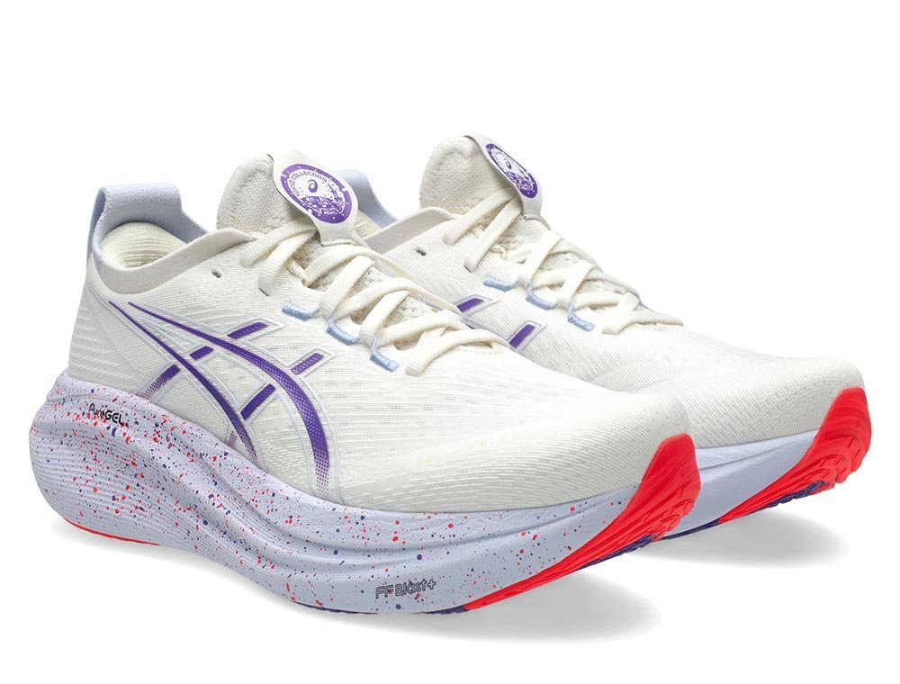 Кроссовки для бега мужские Asics Gel-Nimbus 27 Tokyo Кремово-Фиолетовые