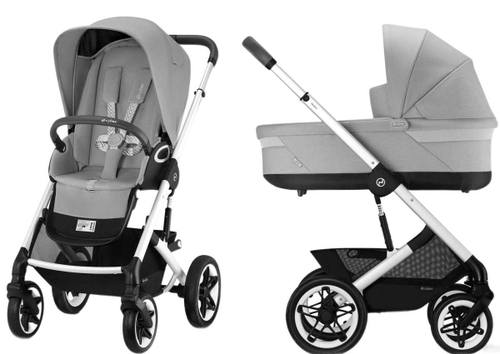Коляска Cybex Talos S Lux SLV complete 2 в 1 Stone Grey с дождевиками