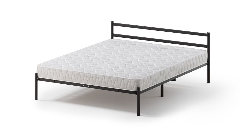 Кровать разборная металлическая Мета 04.100.9005-01 (1400*2000мм), черная