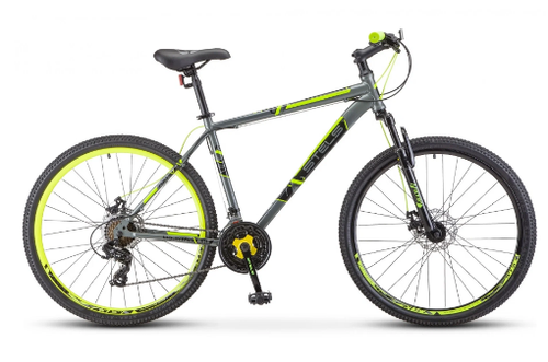 Велосипед 27.5" STELS Navigator-700 MD  F020 (2022)  р.19" серый/желтый