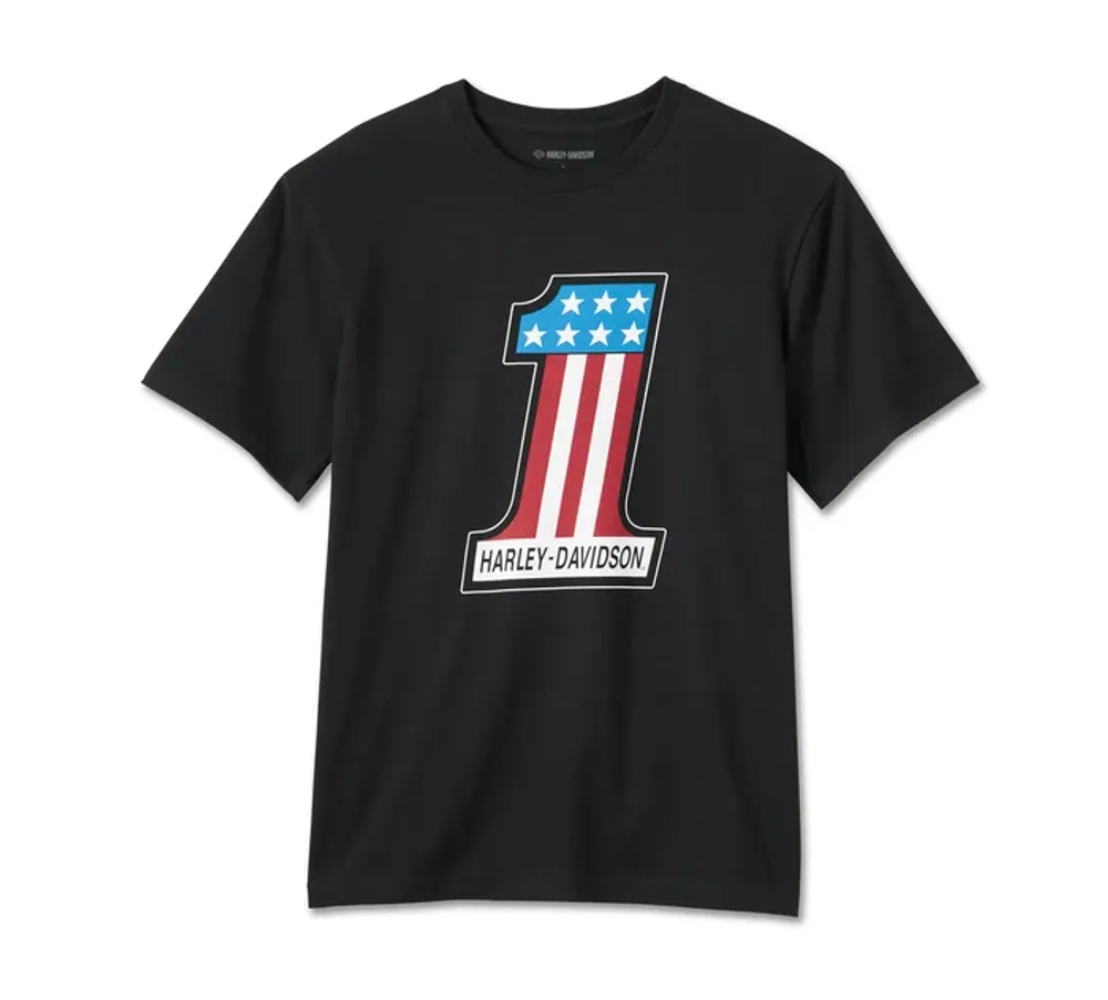 Футболка Men's #1 Racing Logo Harley-Davidson Футболка Men's #1 Racing Logo Harley-Davidson