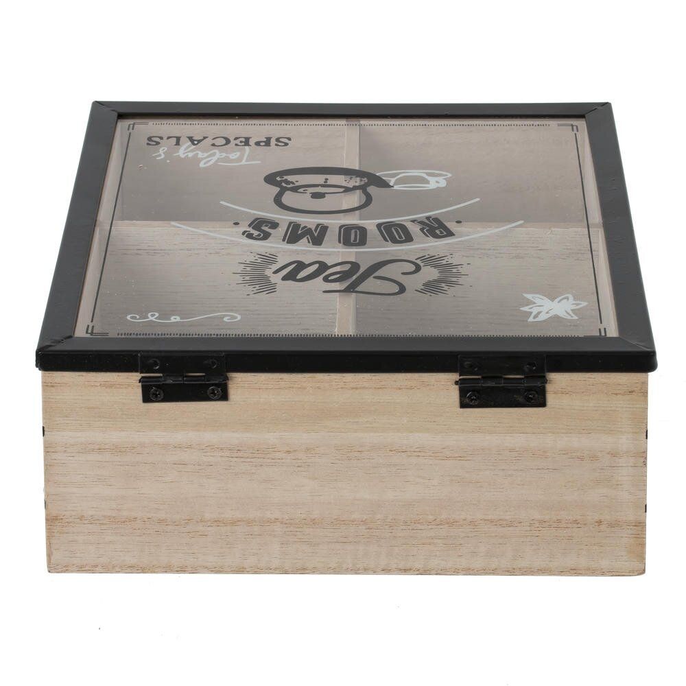 GAEM Шкатулка для чайных пакетиков, L17 W17 H7,5 см