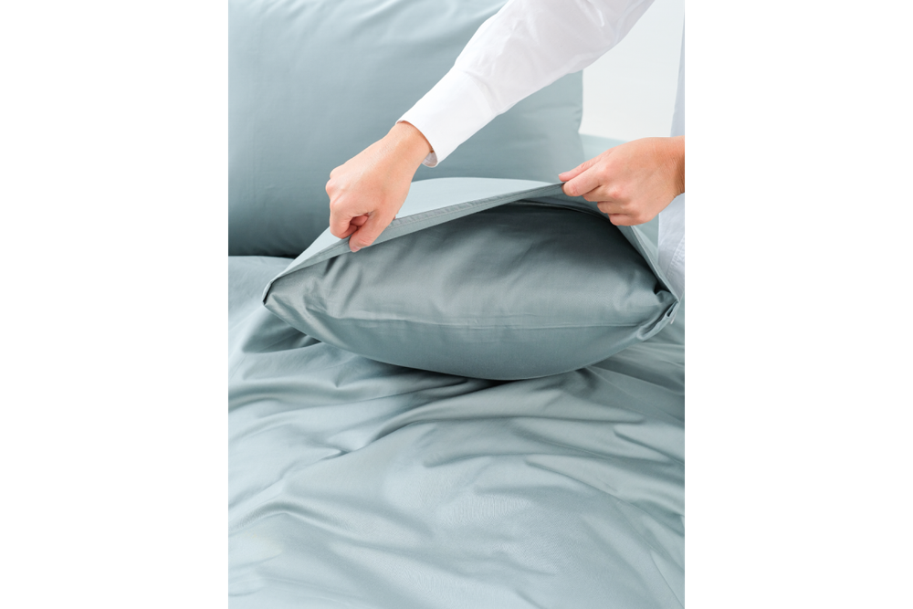 Постельное белье GoodNight Сатин Делюкс евро (с нав. 50х70) вода