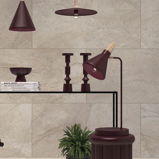 Лампа настольная thor, D21х58 см, сливовая