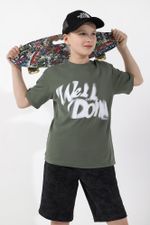 Фуфайка (футболка) для мальчика  Леон-3 Виотекс ХАКИ