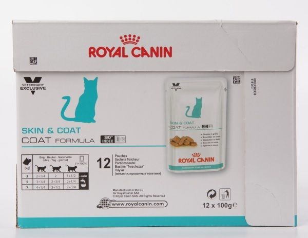 Royal Canin Skin &amp; Coat Formula влажный корм для кастрированных котов с чувствительной кожей