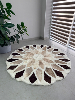 Ковер шкура натуральная овчина меховой