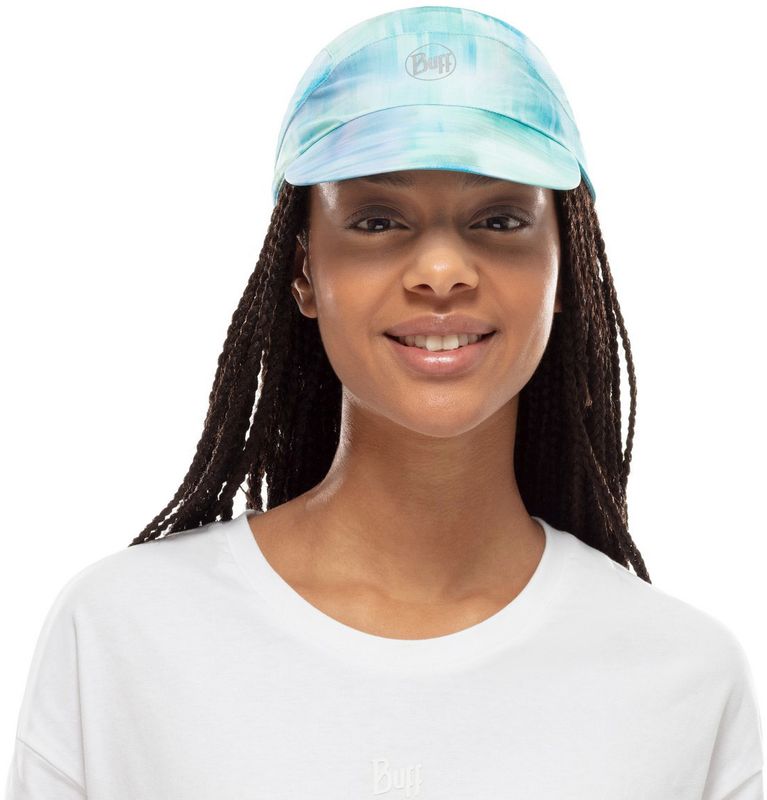 Спортивная кепка для бега Buff Pack Run Cap Marbled Turquoise Фото 2