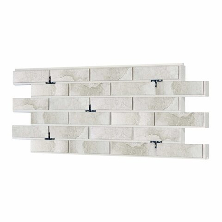 Клинкерная термопанель ППС Керамин Колорадо 1 Светло-серый 1020х455 мм