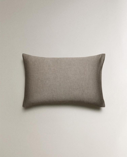 ZARA HOME ОДНОТОННАЯ НАВОЛОЧКА, СЕРЫЙ