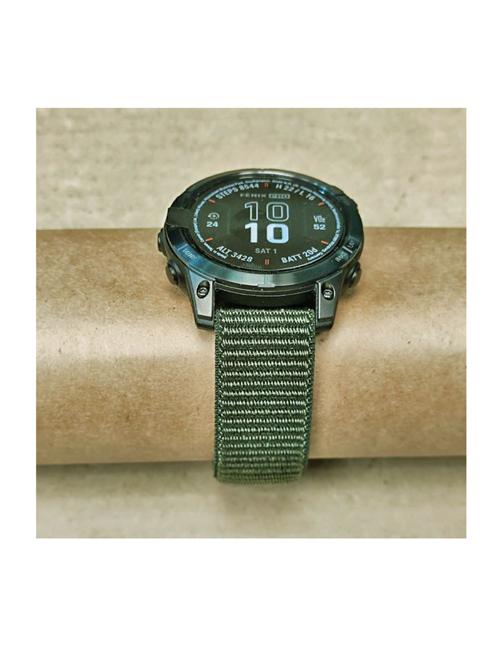 Нейлоновый ремешок UltraFit OneLoop 22 мм для Garmin Fenix 7 / 6 / 5, Marq, MARQ, Forerunner 9x5, instinct, instinct 2, Epix Gen 2 (Зеленый/Хаки)