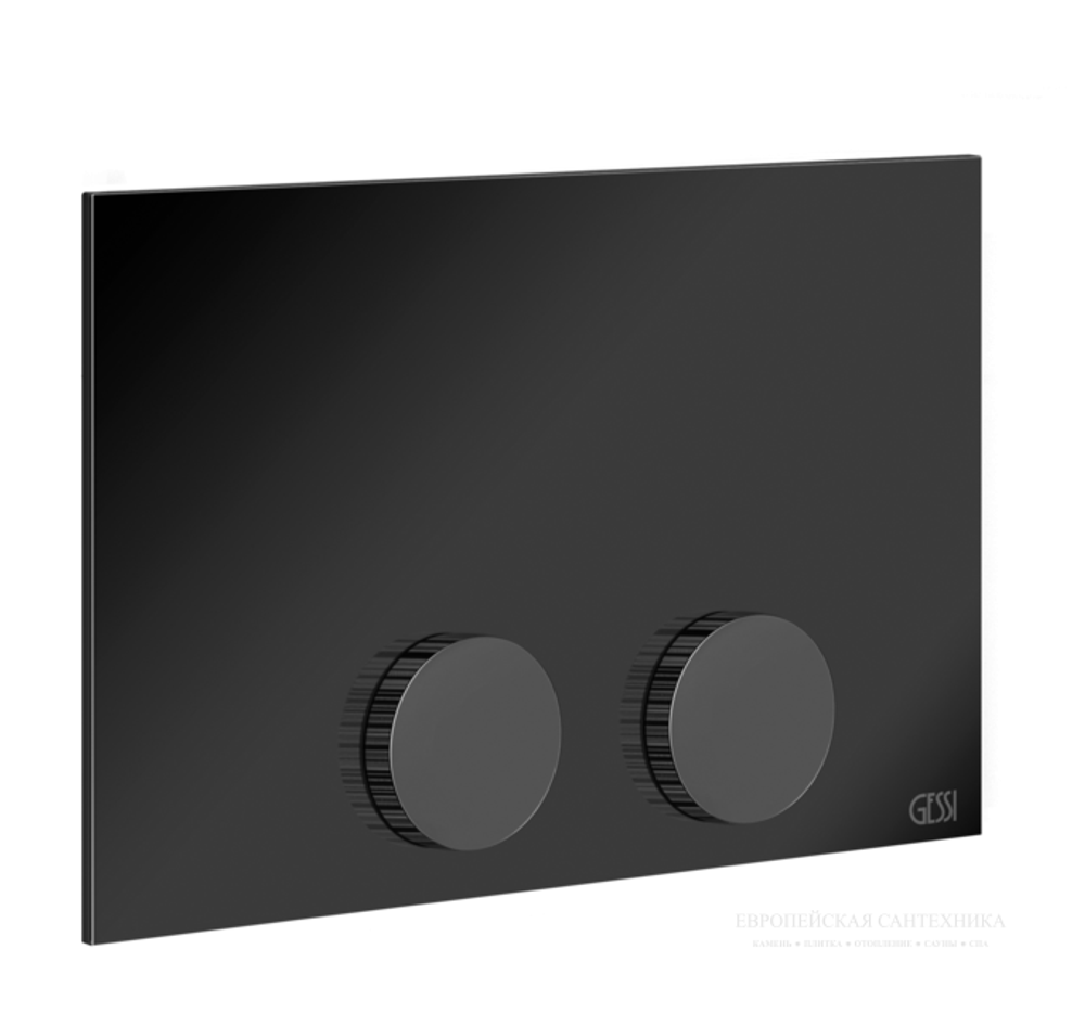 Клавиша смыва Gessi Ingranaggio, для Tece, цвет Black Metal Brushed PVD