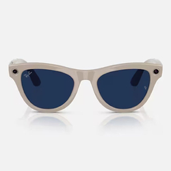 Ray-Ban Meta Skyler ( Цвет оправы - белый мел, цвет линз - сапфировый )
