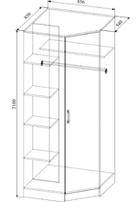 Софи (ДСВ) Шкаф угловой