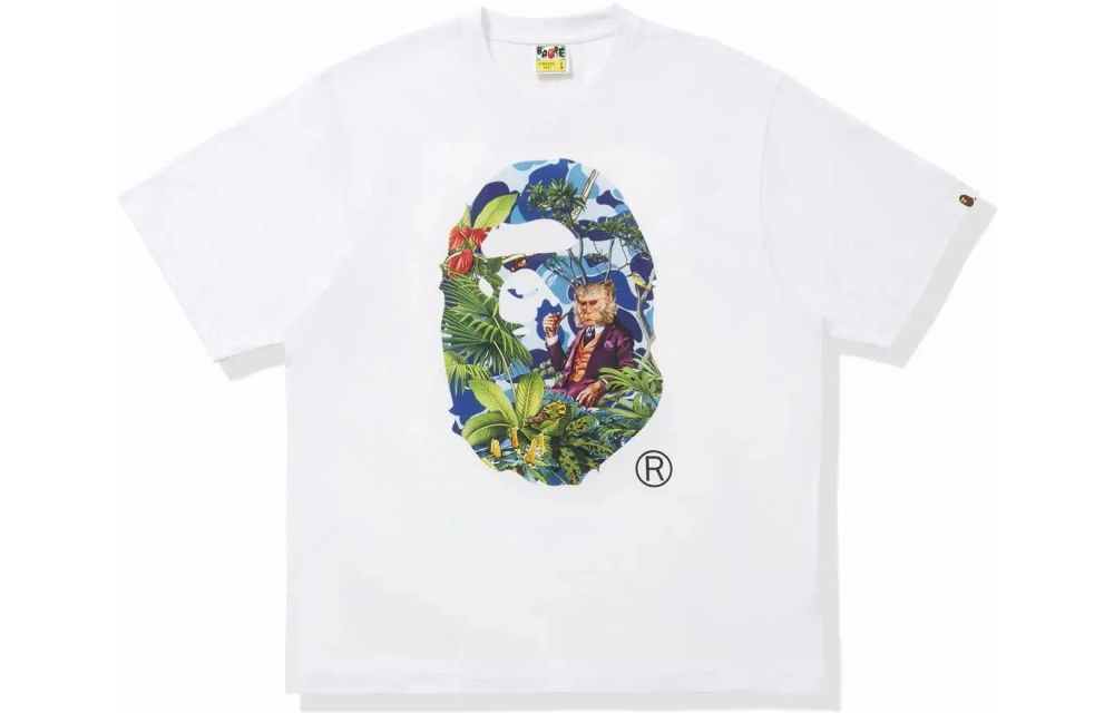 A Bathing Ape X Monkey 47 Ape Head Tee