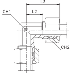 Соединение P90 DS14 22х1.5 (в сборе)