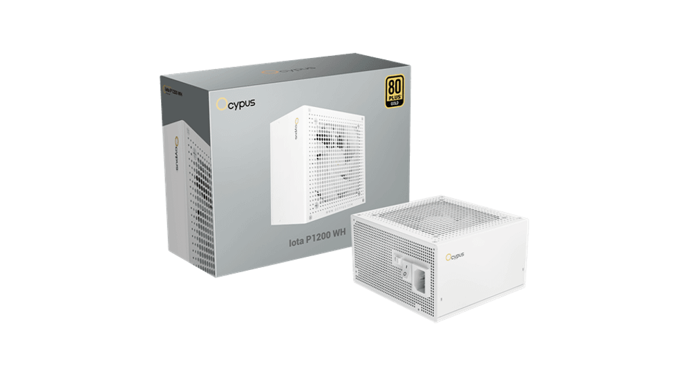 Блок питания Ocypus 1200W, Iota P1200 WH, Full Modular, 80+ GOLD, Белый, Iota-P1200-G1FFWH025X-EU