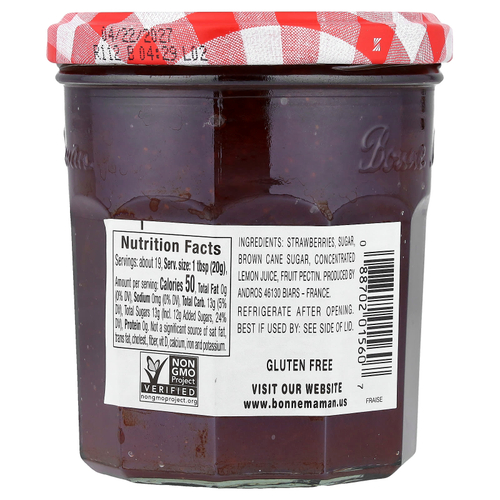 Bonne Maman, Клубничное варенье, 370 г (13 унций)