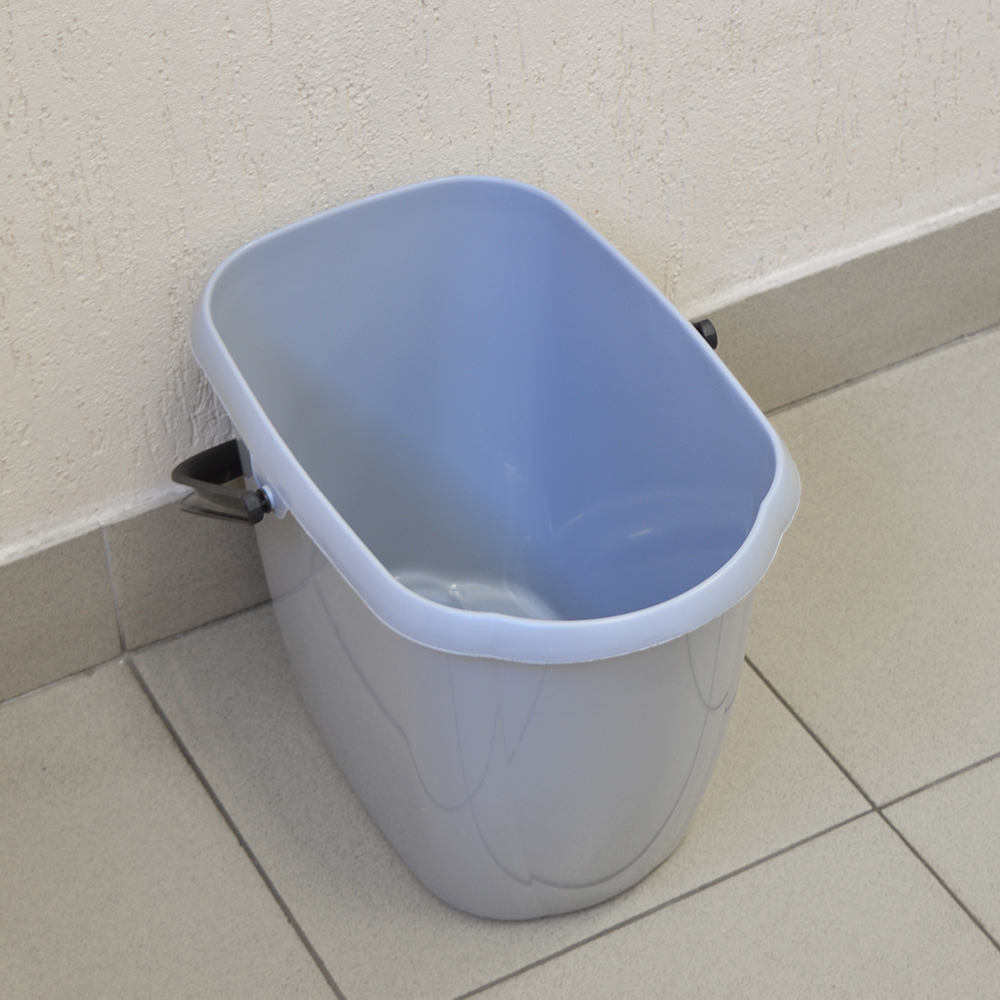 Ведро 13л "Etna" прямоугольное, серое