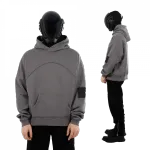 Худи Heartz «Waveform» Boxy-Fit антрацитовое