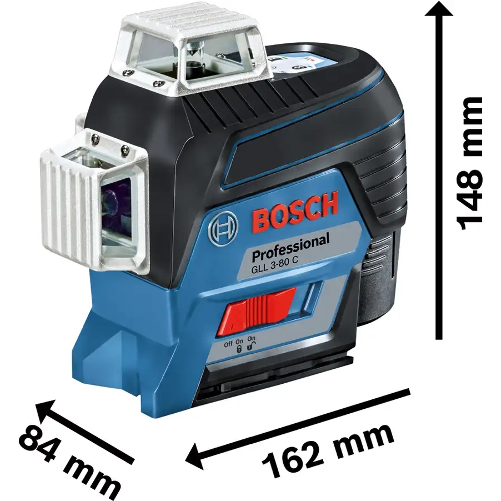 Линейный лазерный нивелир GLL 3-80 C + BM 1 + L-Boxx BOSCH 0601063R02