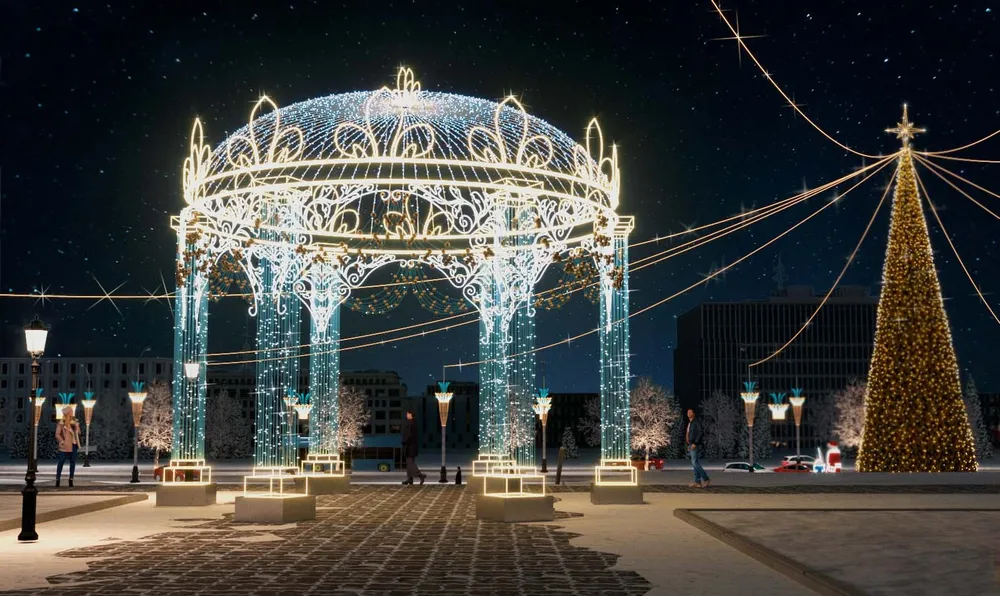 Светодиодная конструкция ротонда "Дворцовая"