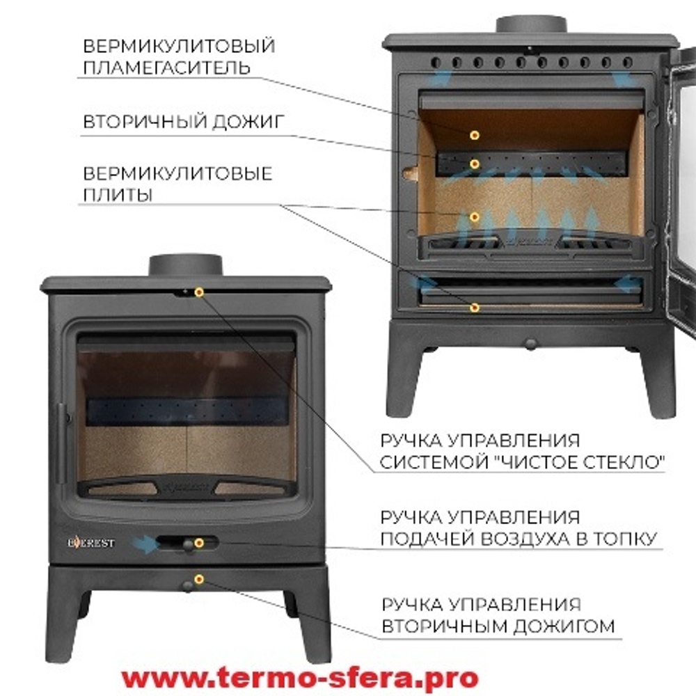 Печь-камин EVEREST H10