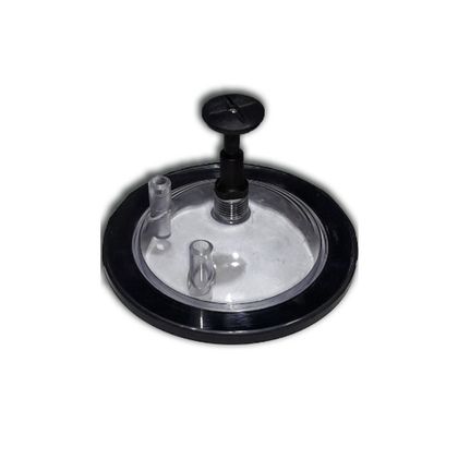 Крышка бидона 20л Lider (с прокладкой и клапаном-фиксатором, 2 выхода)