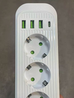 Сетевой удлинитель AC-5W USB3+1TypeC1-2M