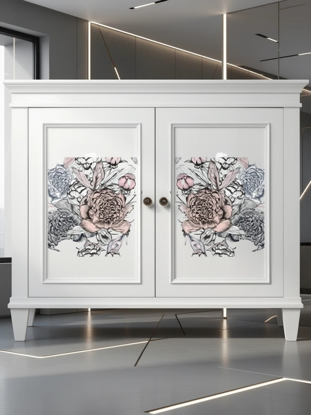 Трансфер для декупажа переводной рисунок для поверхностей пион 011