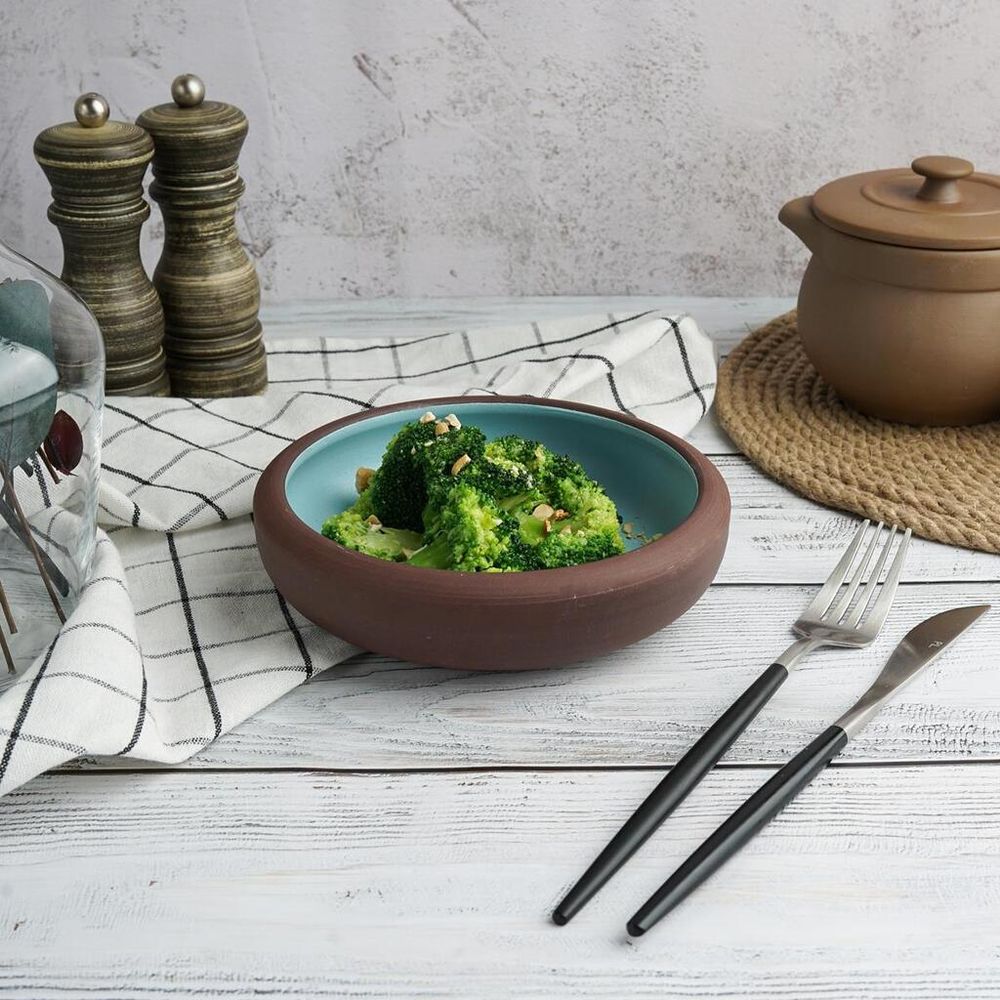 Салатник 400 мл d 15,8 см h4,5 cм Blue Matt New Brown Taiga P.L. [6]