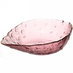 Салатник стеклянный «ICE CRYSTAL» 19,5см сиреневый