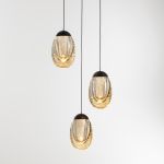 Подвесной светильник MD25090022-3A matt black/champagne