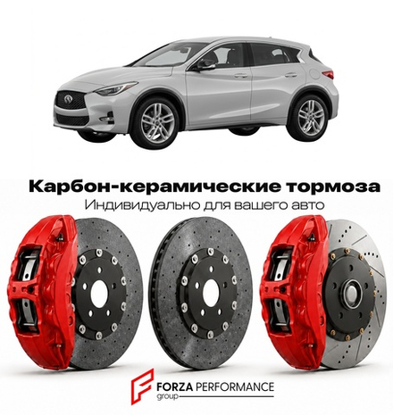 Карбон-керамическая тормозная система для Infiniti QX30 I H15 2016-2019 Инфинити