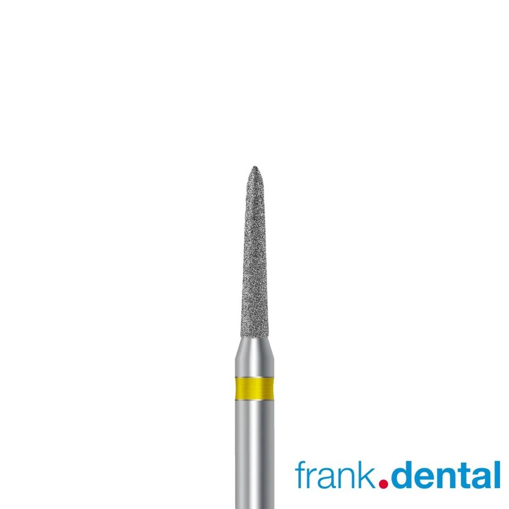 Бор алмазный желтый Frank Dental типа FG - D.878K.012.C.FG
