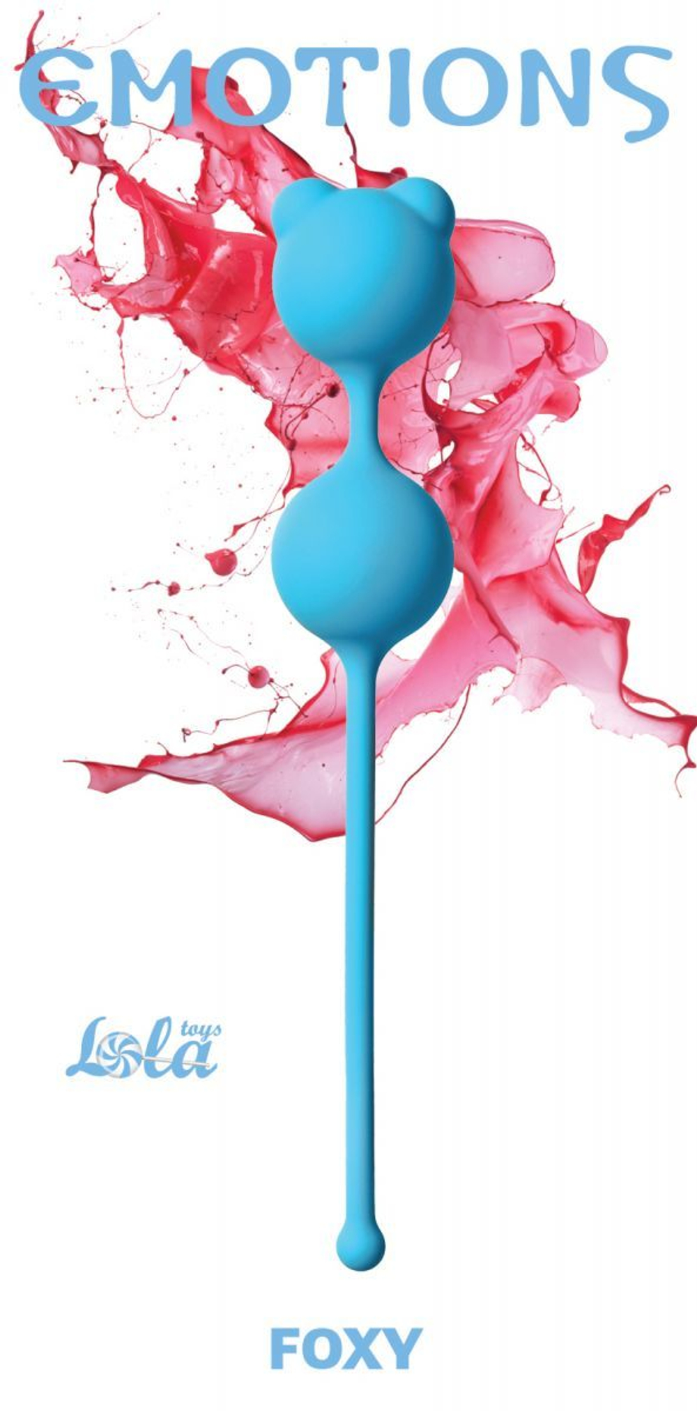 Вагинальные шарики Lola Games Emotions Foxy, силикон, голубые