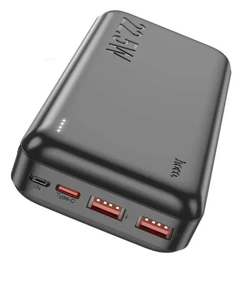 Портативный аккумулятор HOCO J121A 20000 mAh PD 20W+22,5W  (черный)