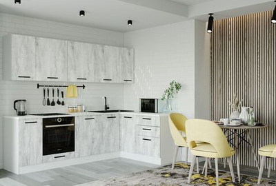 Кухонный гарнитур угловой Пайн 2600х1600 (38мм)