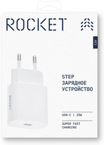 Зарядное устройство Rocket Step 25W USB Type-C белый