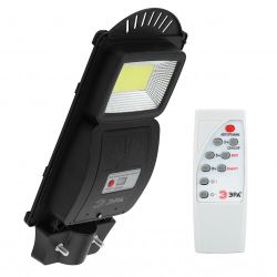 ЭРА Консольный светильник на солн. бат.,COB,20W,с датч. движения, ПДУ, 450 lm, 5000K, IP65