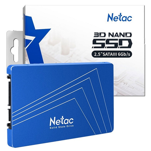 Жесткий диск SSD 2.5" 1Tb Netac SA600S, 560/520Mbs, 85000 IOPS, TLC 3D NAND, SATA-III (NT01N600S-001T-S3X)