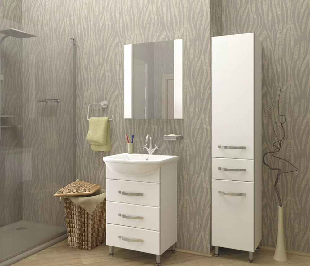 Умывальник "Элеганс-55" белый Rosa