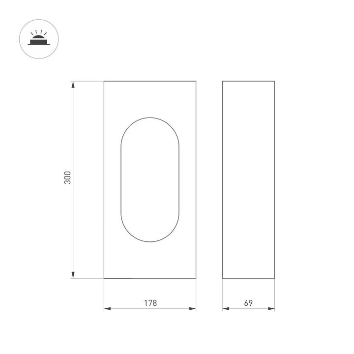Уличный светодиодный светильник Arlight LGD-Muse-Boll-H300-12W Warm3000 037525