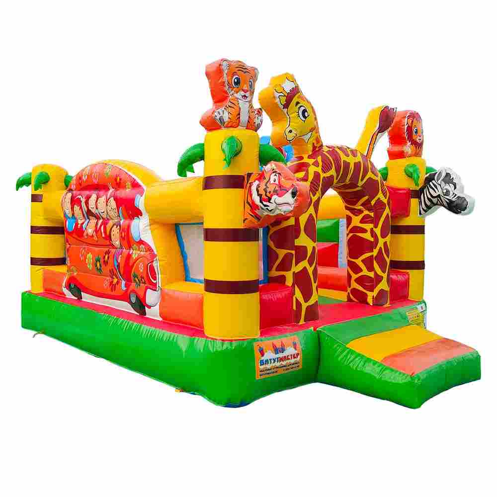 Коммерческий надувной батут «Сафари-экскурсия 2» 4x3.5x2,5 м