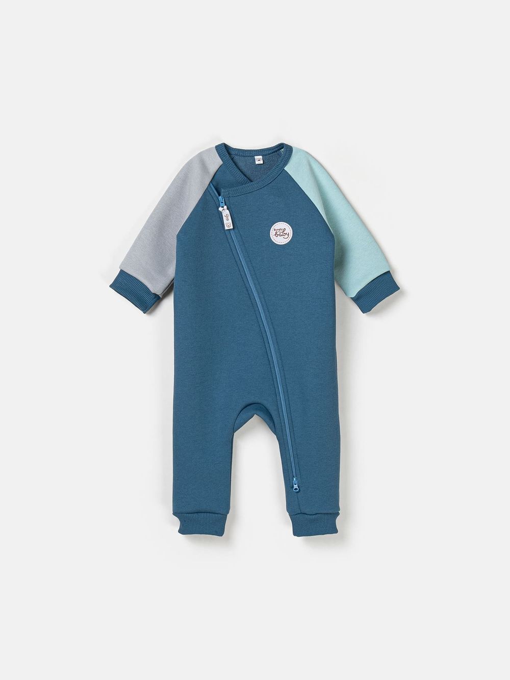 Комбинезон-косуха Колор блок "Деним" утепленный 0+