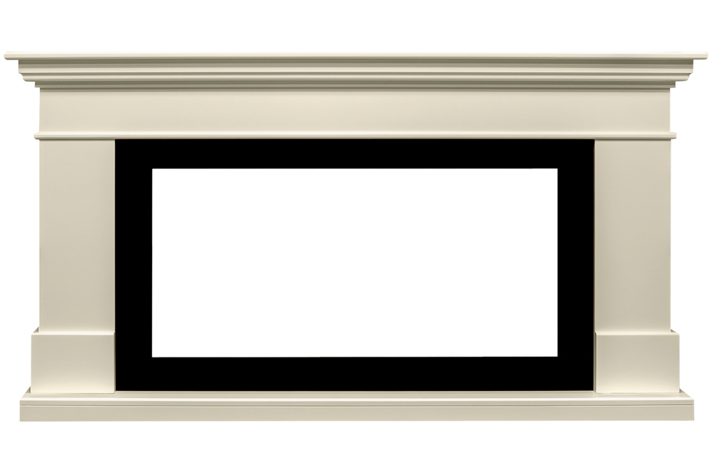 Каминокомплект California  - Слоновая кость (Высота 860) с очагом Crystal 40 RF