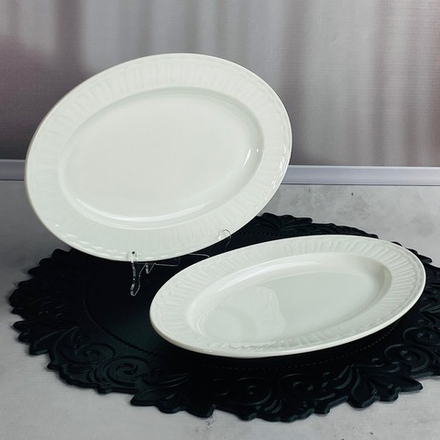 Lenardi 102-173 Набор из 2 овальных блюд 25,5х16,5х2см СЕРЕНА в под.уп.(х16)Фарфор